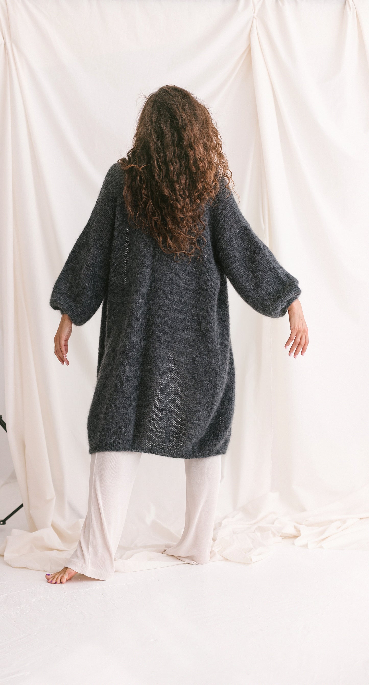 Long Mohair Cardigan