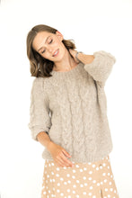 Load image into Gallery viewer, Creamy alpaca and silk blend sweater
