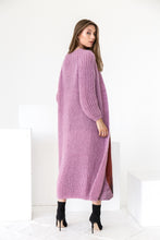 Load image into Gallery viewer, Rose pink mohair cardigan
