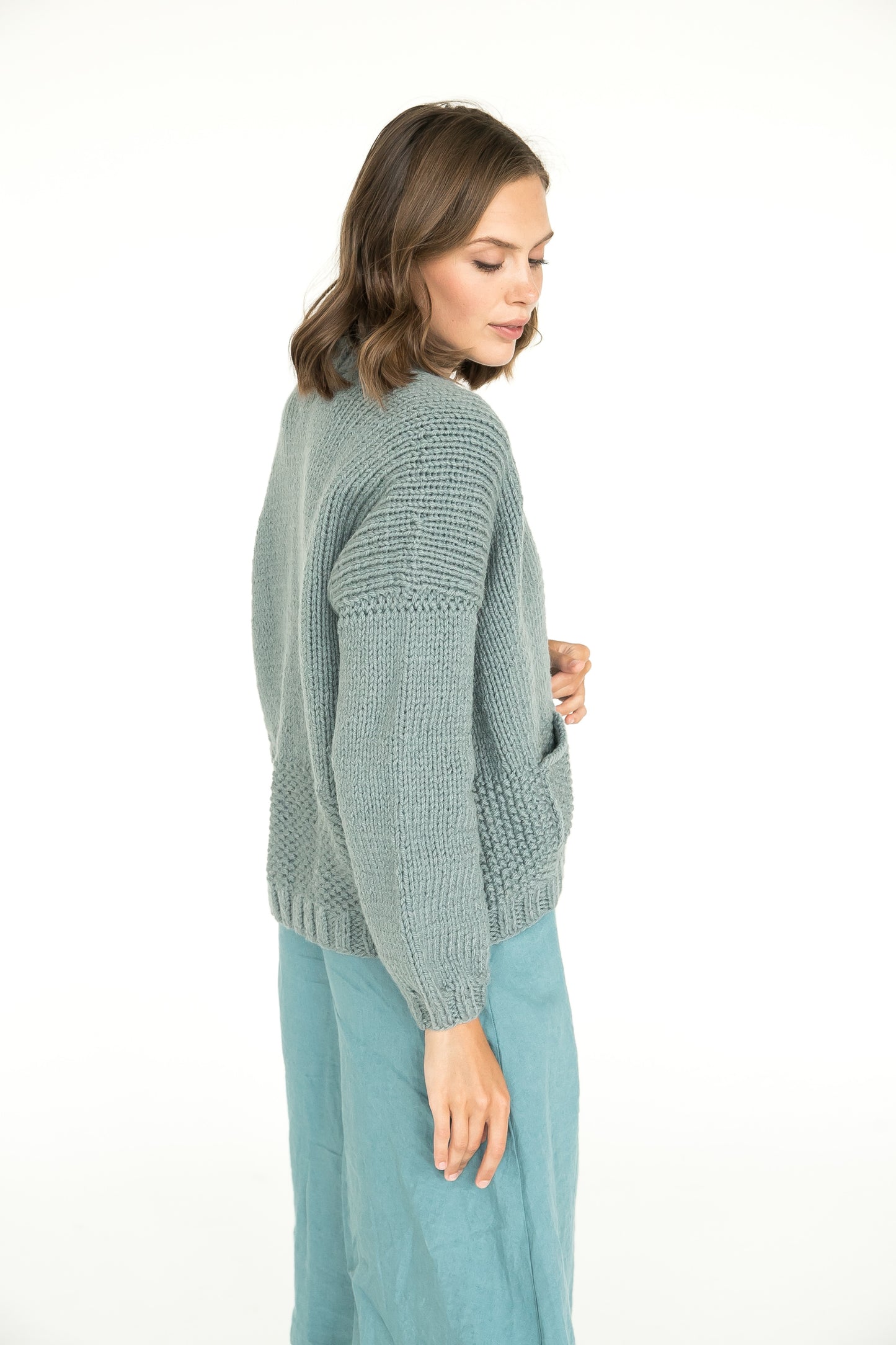 Chunky Knit Cardigan With Pockets