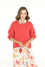 Load image into Gallery viewer, Coral V neck sweater
