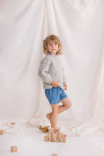 Load image into Gallery viewer, Gray Cable Knit Kids Jumper
