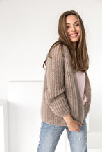 Load image into Gallery viewer, Nude alpaca and mohair cardigan
