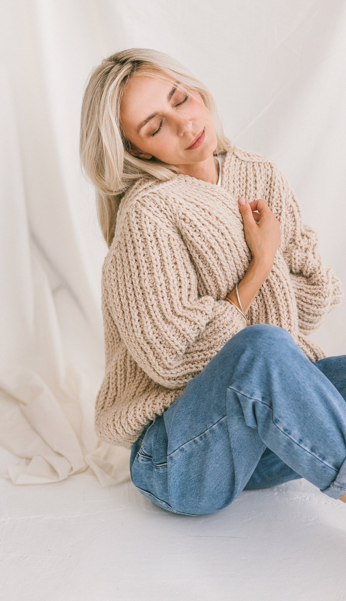 Chunky Rib Knit Cardigan