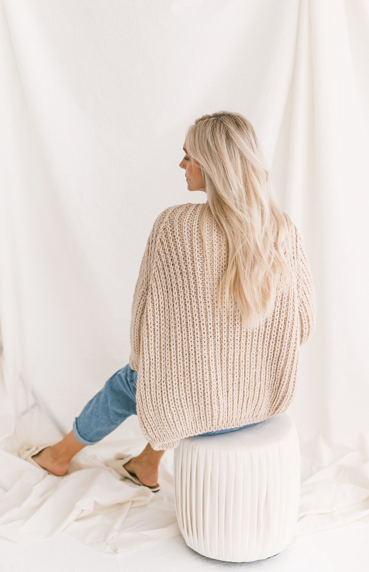 Chunky Rib Knit Cardigan