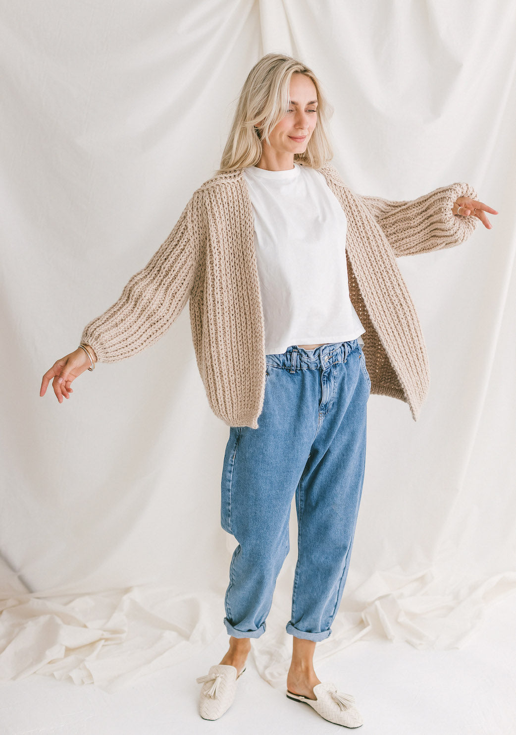 Chunky Rib Knit Cardigan