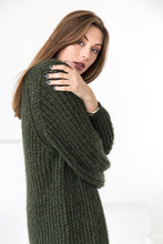 Load image into Gallery viewer, Green Mohair Cardigan

